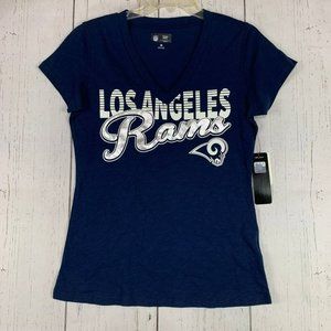 Los Angeles Rams NFL Medium Team Apparel Casual‎ T-Shirt Blue New Women
